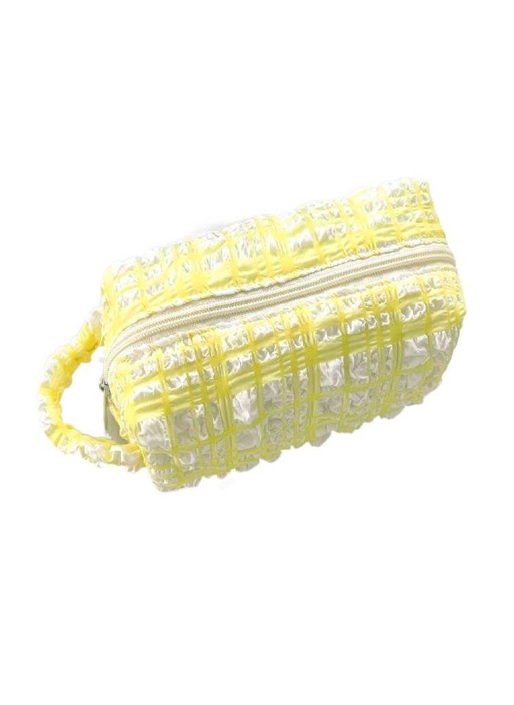 Eckek - Storage Bags Large Capacity Seersucker Cosmetics Bag Stationery Bag Pencil Pouch Pencil Case - Image 1