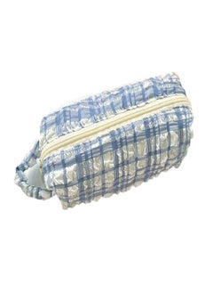 Storage Bags Large Capacity Seersucker Cosmetics Bag Stationery Bag Pencil Pouch Pencil Case