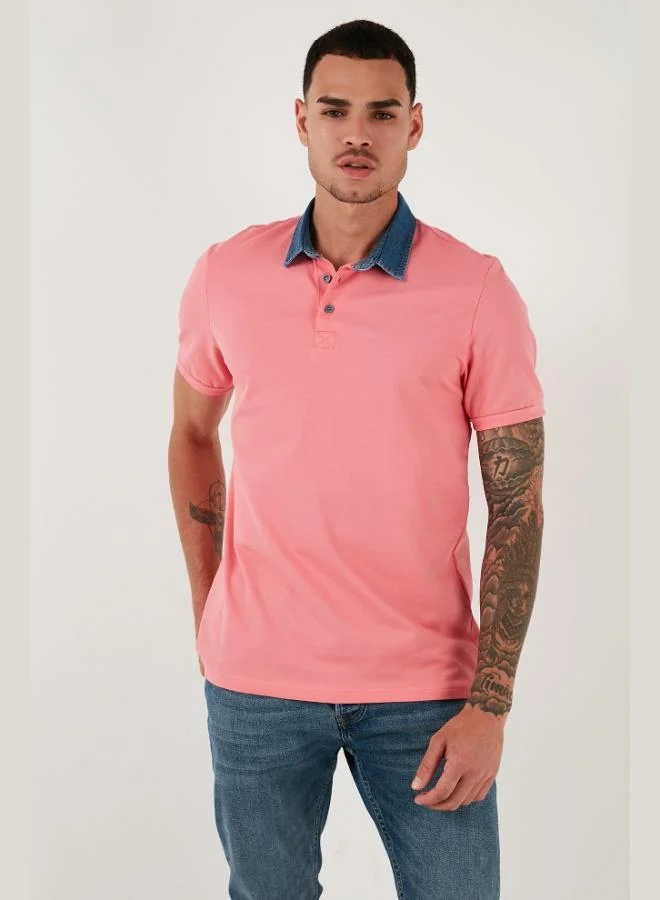 Buratti  Buratti 100% Cotton Buttoned Regular Fit Polo Collar T Shirt Men's POLO COLLAR T SHIRT 5902134 for Men | Best Price UAE