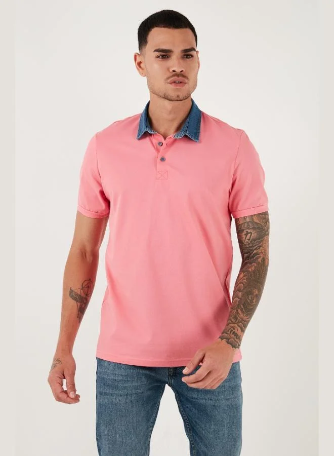 Buratti  Buratti 100% Cotton Buttoned Regular Fit Polo Collar T Shirt Men's POLO COLLAR T SHIRT 5902134 for Men | Best Price UAE