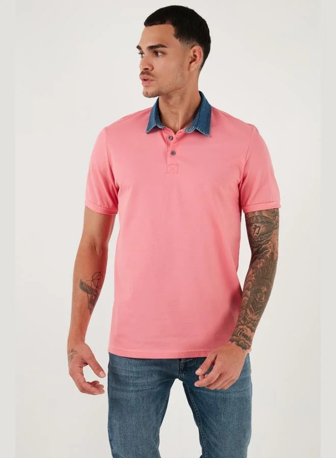Buratti  Buratti 100% Cotton Buttoned Regular Fit Polo Collar T Shirt Men's POLO COLLAR T SHIRT 5902134 for Men | Best Price UAE