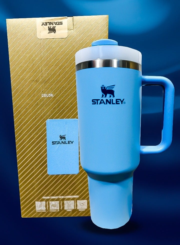 Stanley 40oz Tumbler Stainless Steel Travel Mug with Reusable Straw BPA Free Eco Friendly and Dishwasher Safe Leakproof FlowState Lid Double Wall Insulation Keeps Drinks Hot for 16 Hours and Cold for 24 Hours Slim Base Compatible with Most Car Cup Holders Rugged Ergonomic Handle for Easy Carrying on the Go - Image 2