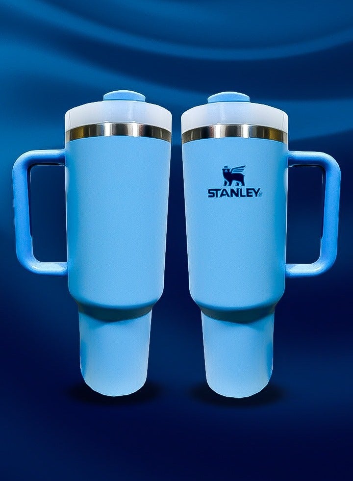 Stanley 40oz Tumbler Stainless Steel Travel Mug with Reusable Straw BPA Free Eco Friendly and Dishwasher Safe Leakproof FlowState Lid Double Wall Insulation Keeps Drinks Hot for 16 Hours and Cold for 24 Hours Slim Base Compatible with Most Car Cup Holders Rugged Ergonomic Handle for Easy Carrying on the Go - Image 3