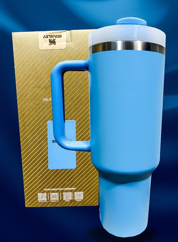 Stanley 40oz Tumbler Stainless Steel Travel Mug with Reusable Straw BPA Free Eco Friendly and Dishwasher Safe Leakproof FlowState Lid Double Wall Insulation Keeps Drinks Hot for 16 Hours and Cold for 24 Hours Slim Base Compatible with Most Car Cup Holders Rugged Ergonomic Handle for Easy Carrying on the Go - Image 4