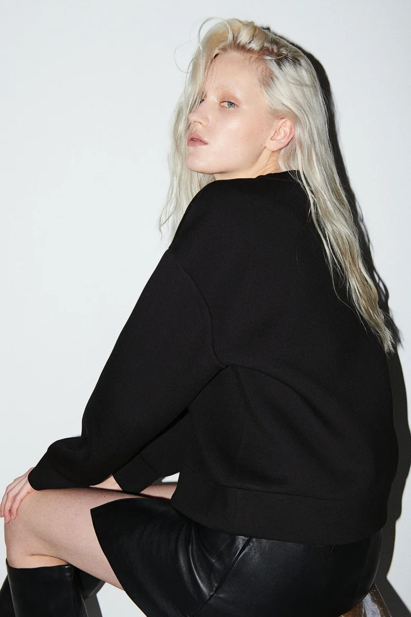 H&M Studded Scuba Sweatshirt