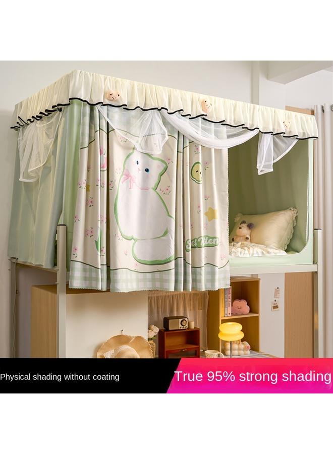 Bluejw Shaded College Students' Dormitory Special All-inclusive Closed Non-coated Mosquito Net Bed Curtain Integrated Bedroom Upper And Lower Bds Universal - Image 2