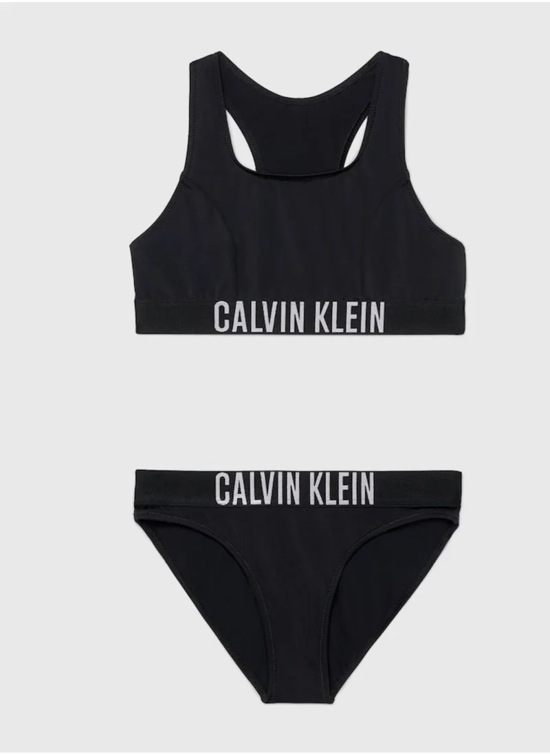 Calvin Klein Jeans Kids Logo Bralette Bikini Set