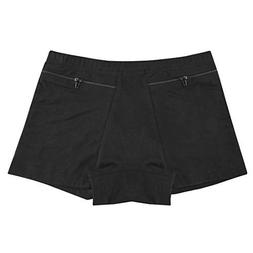 HR Pocket Pantie for Women, Travel Underwear with Secret Pocket Panties Women's, Small Size 2 Packs (Black) - Image 4