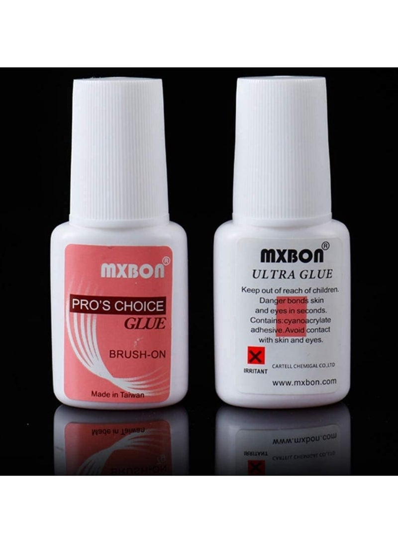 مكبون مجموعة من 2 غراء أظافر احترافي من Mxbon شفاف - Image 2