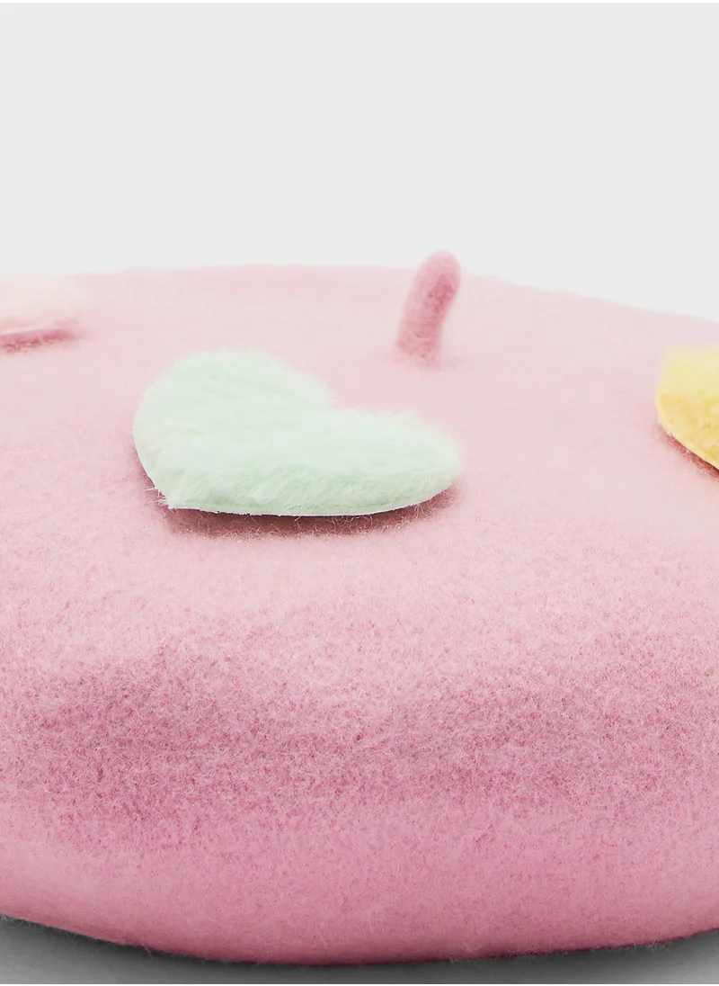Ginger Heart Beret Hat