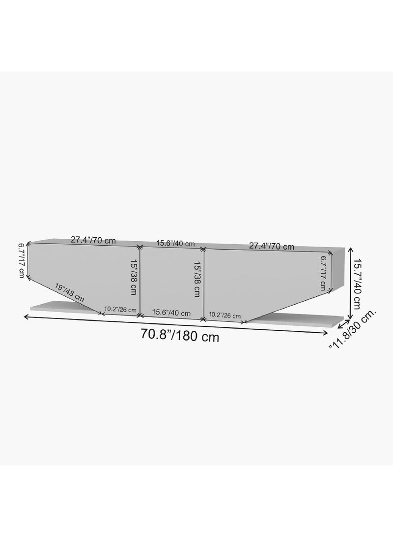 Home Box Opus TV Unit for TVs up to 75 inches 30 x 40 x 180 cm  - Image 5
