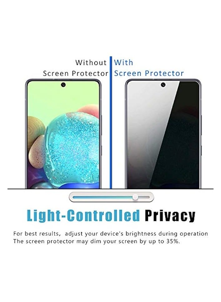 PROMASS Galaxy A71 / A71 5G Anti-Glare Privacy Screen Protector Tempered Glass [3D Touch][Case Friendly] Bubble Free - Image 5