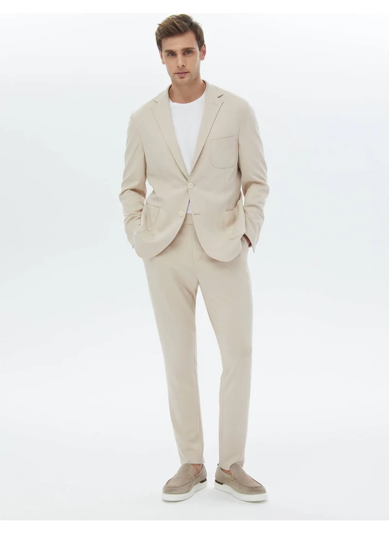 كيب Mink Plain Modern Fit Knitted Suit