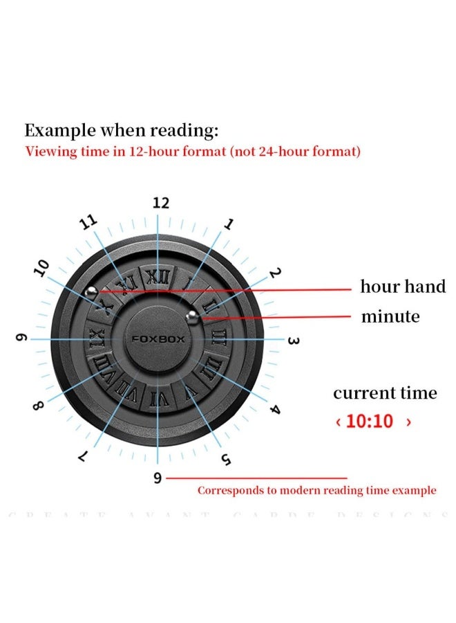 FOXBOX Man's Creative Magnetic Scrolling Beads Quartz Watch for Mens Waterproof Watches - 42mm - Silver - Image 3