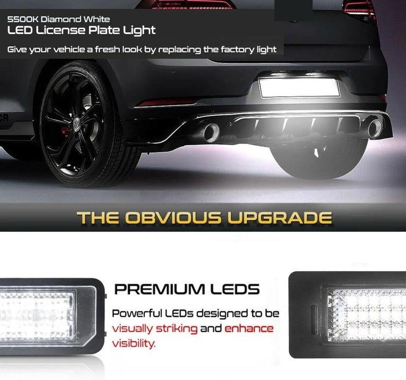 QASULER LED License Plate Light for VW Models - Image 4