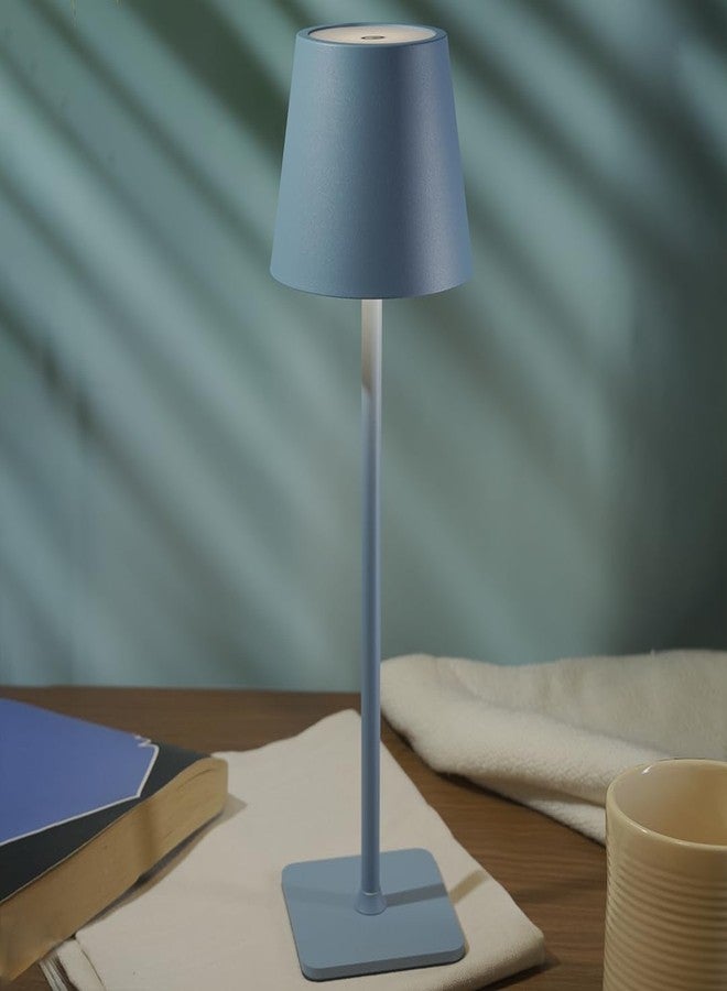 Chronos Conic Cordless LED Table Lamp - USB Rechargeable Portable Touch Control Dimmable 3 Light Color Tunable Table Lamp for Hotel, Cafe, Restaurant or Home for Bedside, Dining (Green) - Image 5