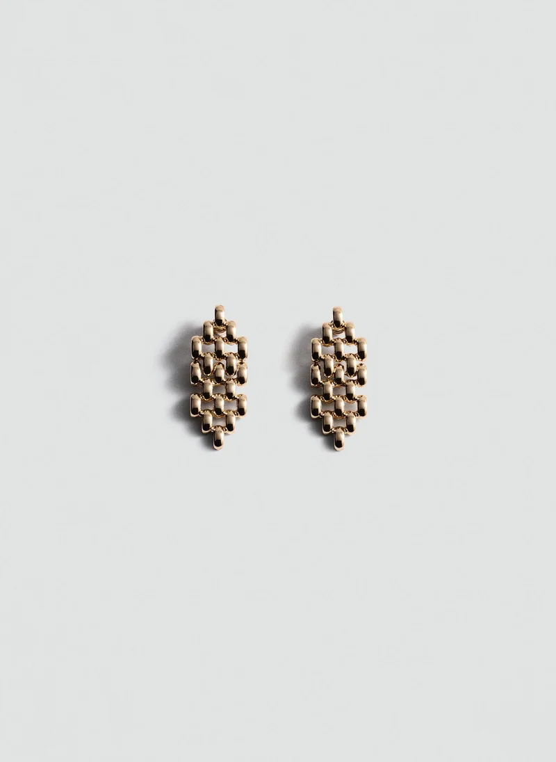 MANGO Link Dangling Earrings