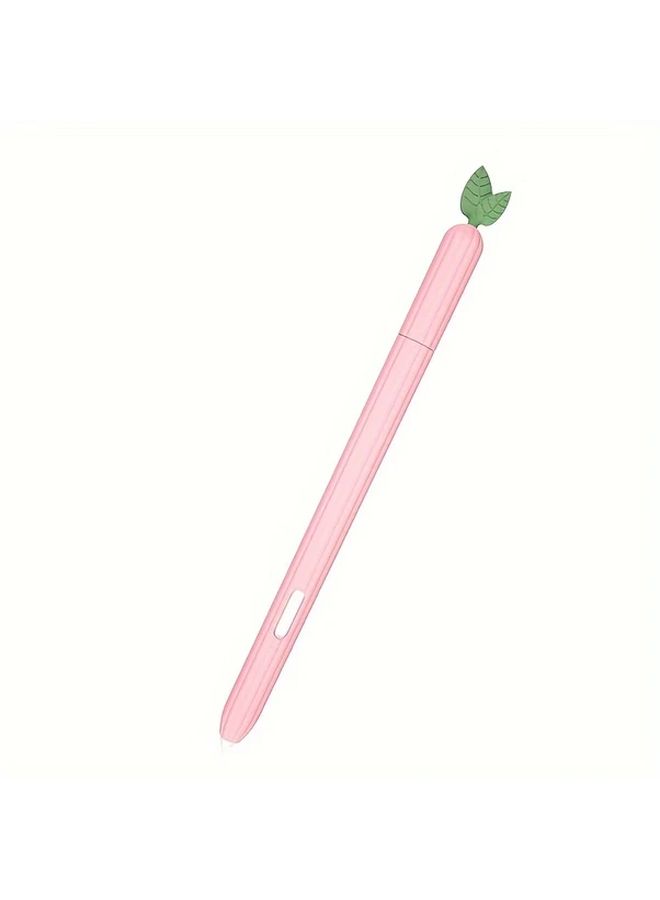 Strawberry Red Silicone Sleeve Case Cover for Tablet S Pen Stylus S7 FE S8 S9 Series - Image 5