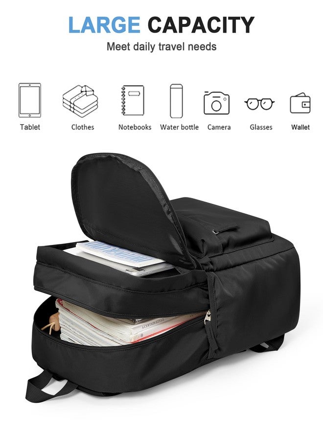 VGCUB Black School Backpacks Travel Book Bag Waterproof Work Light Aesthetic College Backpack for School Girls Boys Teens Mochilas Escolares Para NiÃ±as Casual Daypack for Women Men - Image 4
