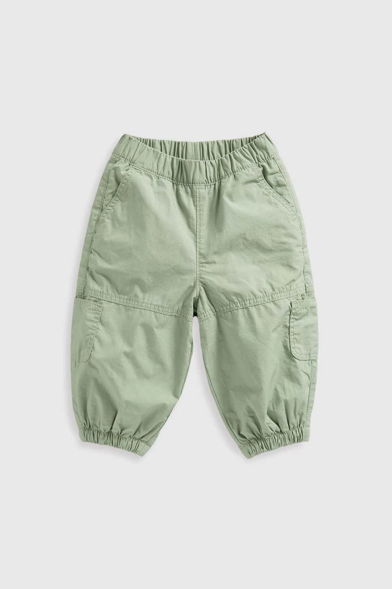 mothercare Green Parachute Trousers - Image 1