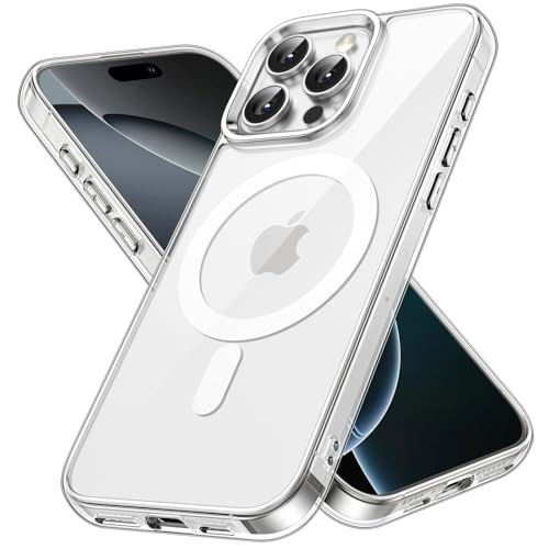 ZedGear for iPhone 16 Pro Max Case Cover Compatible with Magsafe Anti Yellow Silicone Clear Shockproof Scratch Resistant Protective Phone Soft Silicone Slim Cover for iPhone 16 Pro Max (Transparent) - Image 1