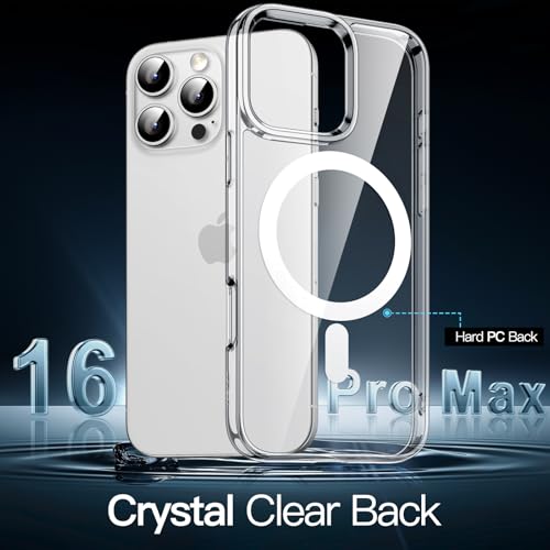 ZedGear for iPhone 16 Pro Max Case Cover Compatible with Magsafe Anti Yellow Silicone Clear Shockproof Scratch Resistant Protective Phone Soft Silicone Slim Cover for iPhone 16 Pro Max (Transparent) - Image 3