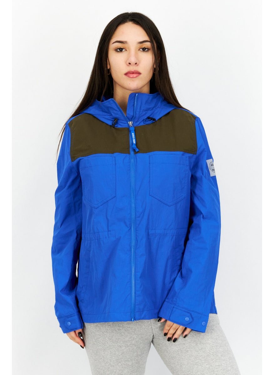 Women Brand Logo Hood With Drawstrings Windbreaker Jacket, Blue - pzsku/ZB01FD9A5CE4BBDC28D56Z/45/_/1737642215/e853bf2b-9f02-4ea7-b7b5-2c6e0f247bdd