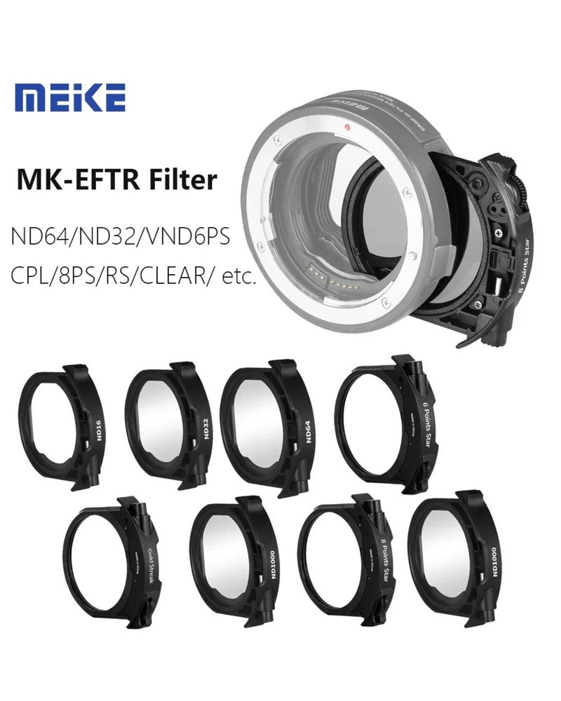 Meke Meike Meke Mk-eftr-clear Drop-In High-Definition UV Clear Filter Bracket for Mk-eftr-c Adapter - Image 4