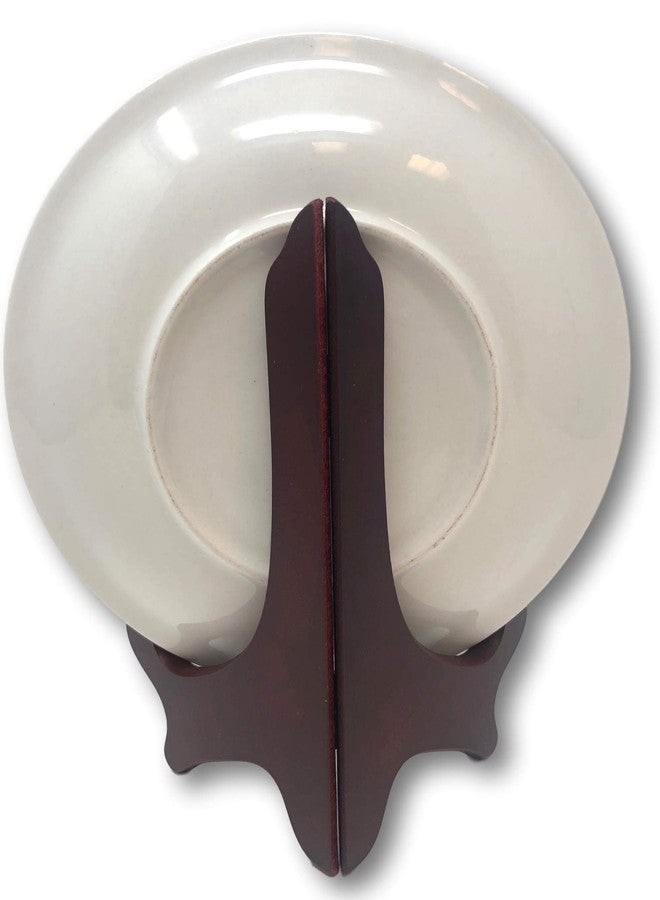 BANBERRY DESIGNS Mahogony Wooden Easels - Premium Quality Folding Display Stand - 7" H - Set of 3 Easels Ideal for Medium Sized Plates Plaques Books Tiles - Image 5