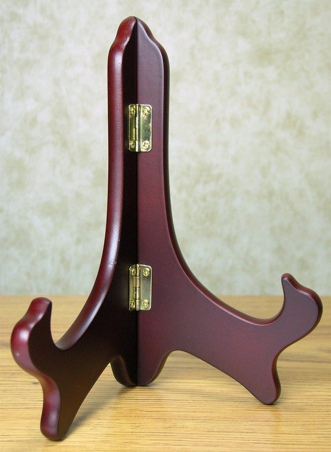 BANBERRY DESIGNS Mahogony Wooden Easels - Premium Quality Folding Display Stand - 7" H - Set of 3 Easels Ideal for Medium Sized Plates Plaques Books Tiles - Image 3