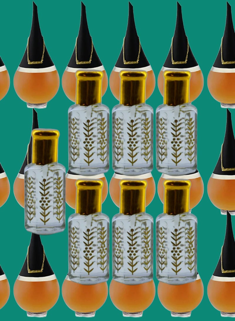 7 قطع زيت عطري باندورا نسائي الشفاف الأصلي 12مل