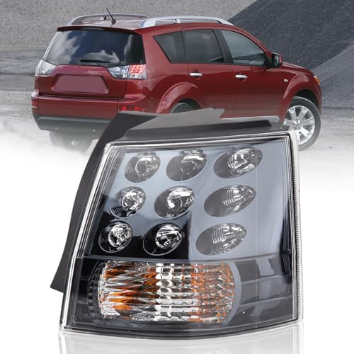 Clidr Right Side Tail Light Assembly for Mitsubishi Outlander EX 2007 2008 2009 2010 2011 2012 2013 Outer Brake Light Tail Lamp Passenger (Don't fit for mitsubishi outlander V4) - Image 2