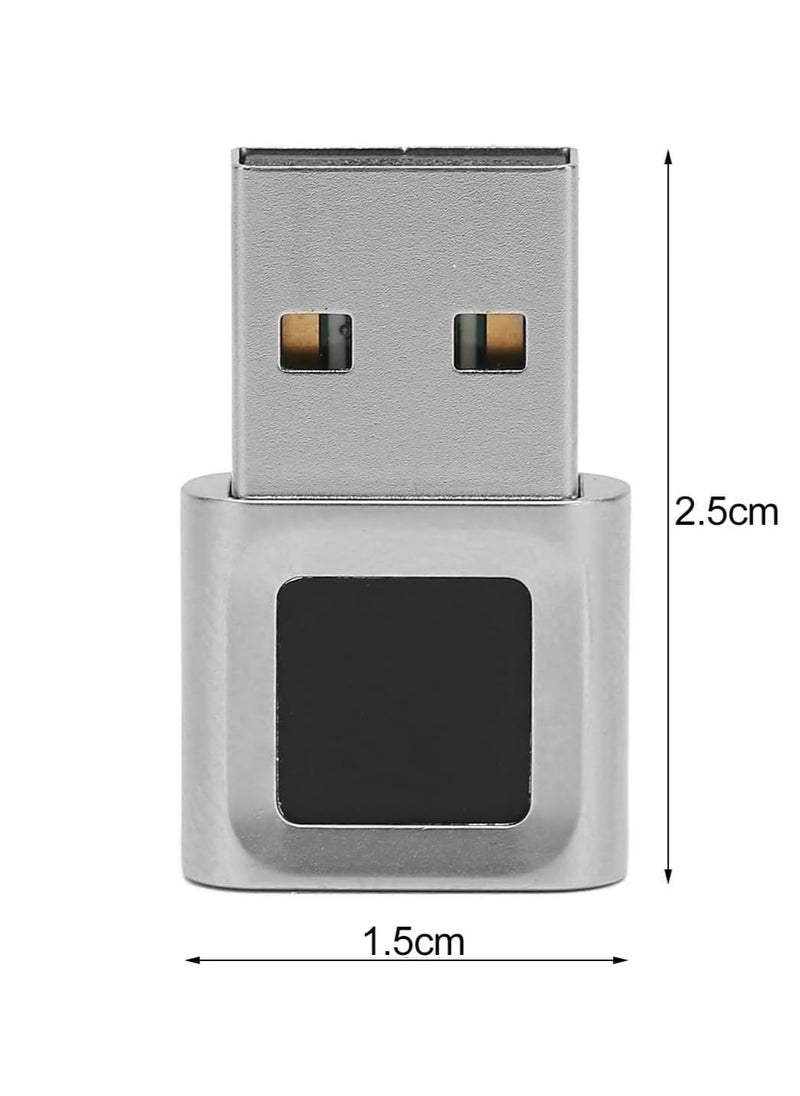 KASTWAVE - USB Fingerprint Reader Mini Fingerprint Scanner PC Dongle Windows Hello Fingerprint Reader for PC Laptop 360 Degree Touch Speedy Matching Biometric Portable USB Fingerprint Logger for Windows 10/11 - Image 1