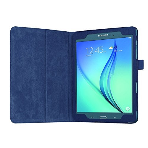 Asng for Samsung Galaxy Tab A 8.0 2015 Case - Slim Folding Cover Case with Auto Wake/Sleep and Stylus Pen Loop for Galaxy Tab A 8.0 Tablet SM-T350 2015 Release (NOT FITS 2017 Tab A 8.0) (Drak Blue) - Image 2