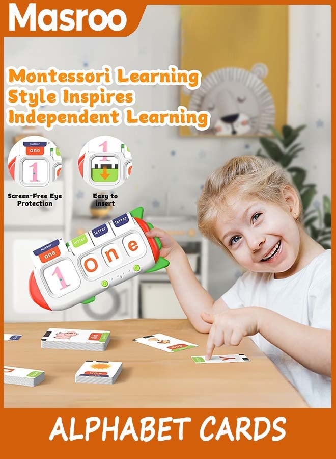 Masroo Alphabet Talking Flash Cards for Kids 3+ Years Old, Spelling Games, Teach Kids ABC Letters & Words, Montessori Learning Toys, Combine Words Based on Pictures, for Preschool Boys Girls - Image 5