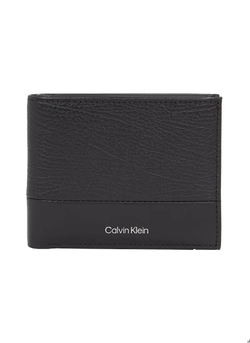 CALVIN KLEIN Men's Bifold Wallet - Leather, Black