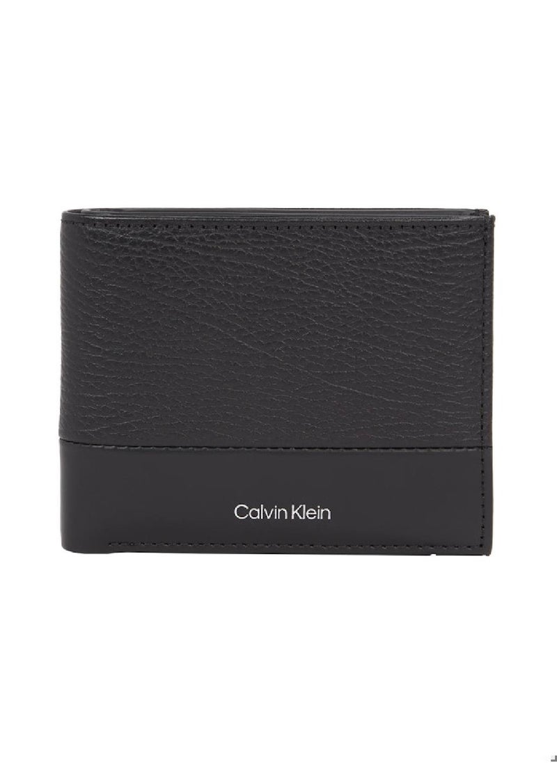 CALVIN KLEIN - Men's Bifold Wallet - Leather, Black - Image 1