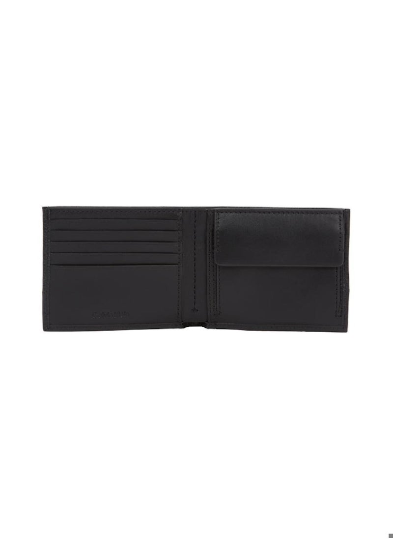 CALVIN KLEIN - Men's Bifold Wallet - Leather, Black - Image 1