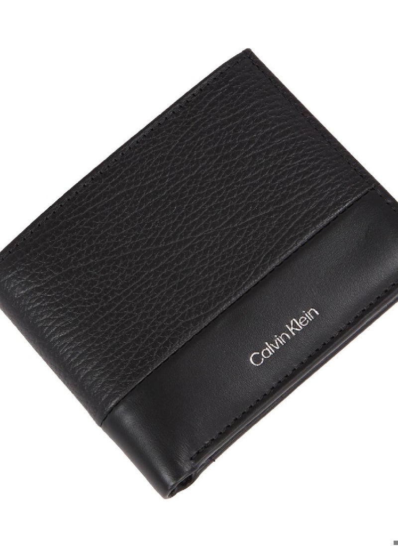 CALVIN KLEIN - Men's Bifold Wallet - Leather, Black - Image 1