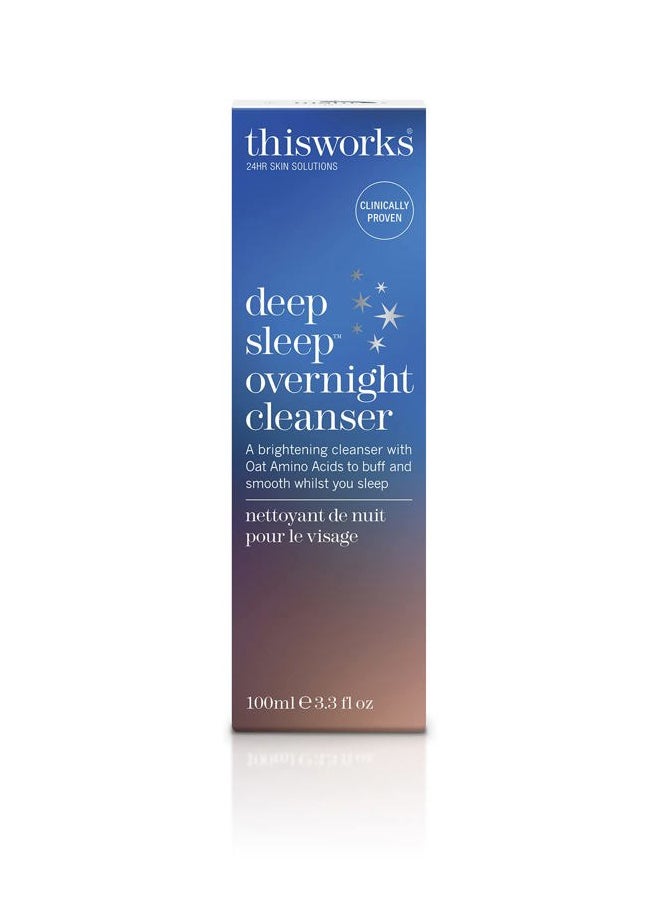This Works - Deep Sleep Overnight Cleanser, with Oat Amino Acids & Hyaluronic Acid to Gently Exfoliate & Rehydrate, 100ml - Image 1