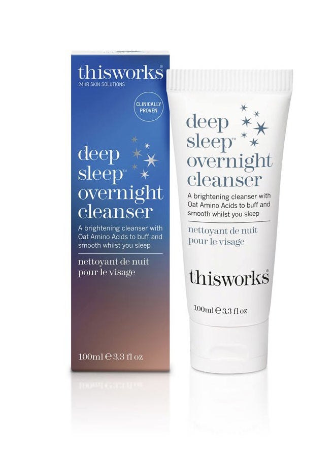 This Works - Deep Sleep Overnight Cleanser, with Oat Amino Acids & Hyaluronic Acid to Gently Exfoliate & Rehydrate, 100ml - Image 1