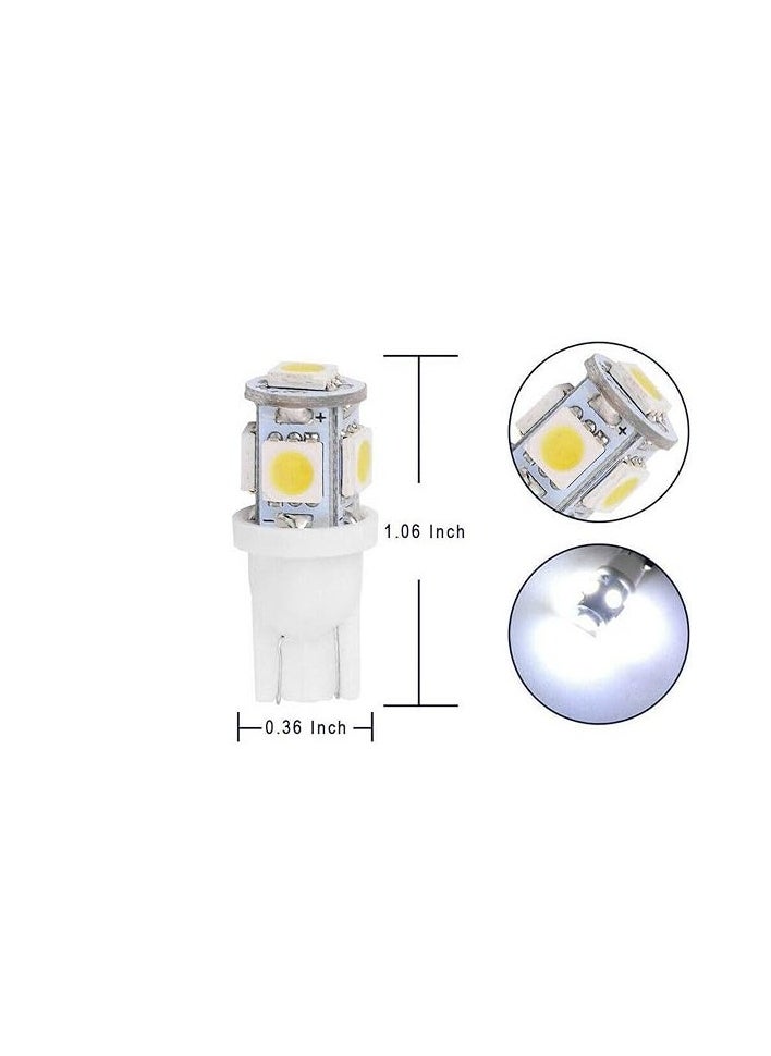 Generic - Blueiceauto 194 led bulb T10 168 2825 W5W 175 158 Bulb 5050 5SMD LED Light Car Interior LED Light Bulbs For Map Dome Lamp Courtesy Trunk License Plate Dashboard Parking - Image 1
