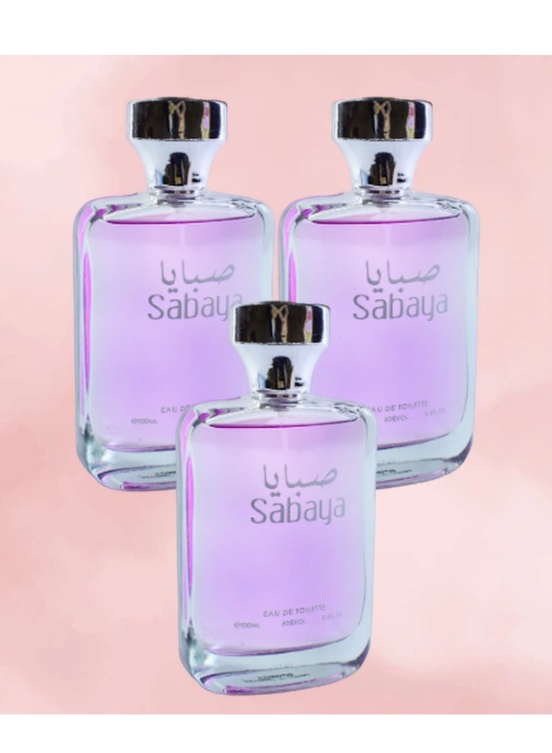 صبايا 3 قطع عطر صبايا 100 مل EDT - Image 1
