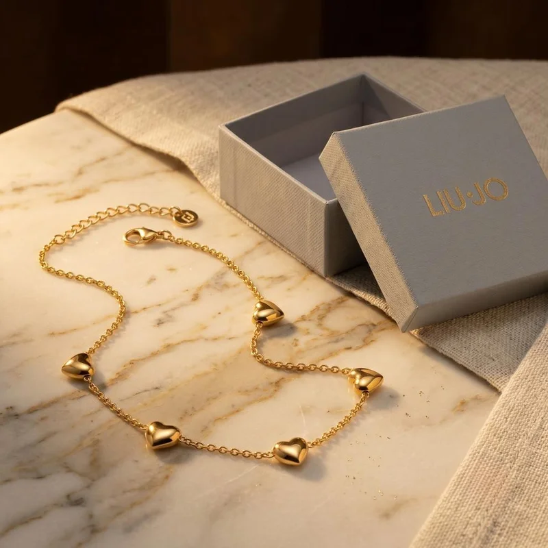 Liu Jo  Liu Jo Aria Gold Necklace - LJ3194 for Women | Best Price UAE