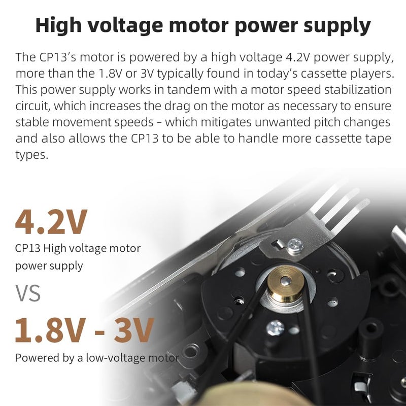 FiiO CP13 Cassette Player (Transparent) - Image 4