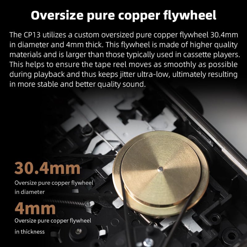 FiiO CP13 Cassette Player (Transparent) - Image 3