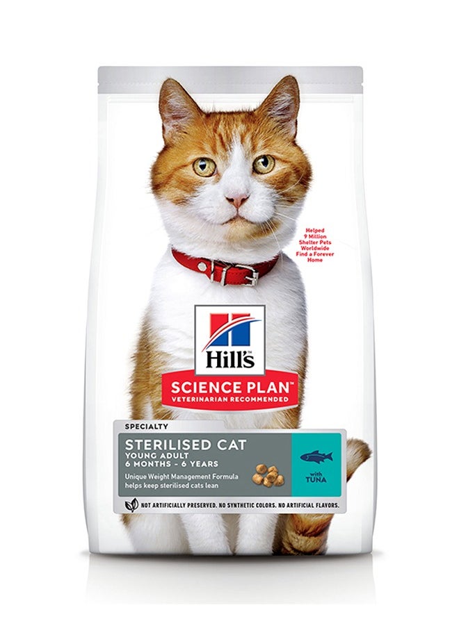 Hills طعام القطط البالغة المعقم بالتونة - 1.5 كجم 
