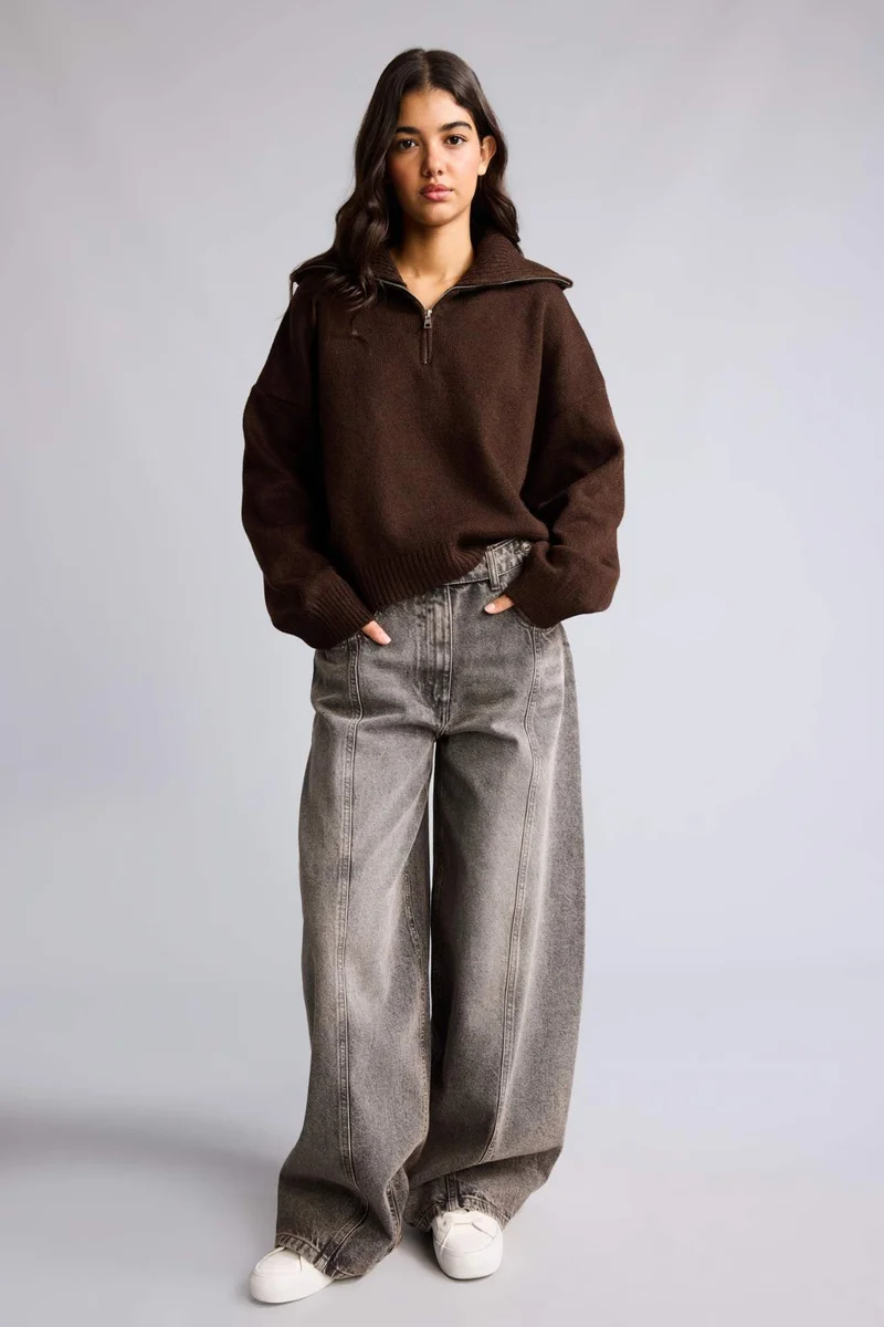 ديفاكتو Regular Fit Half Turtleneck Pullover
