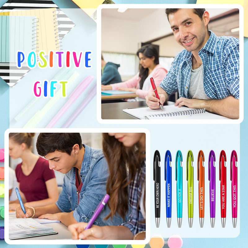 Lincia 100 Pcs Positive Theme Ballpoint Pens Bulk with Inspirational Quotes Retractable Medium Point Affirmation Pens with Black Ink Thank You Gifts for Back to School, Nurse, Teacher - Image 5