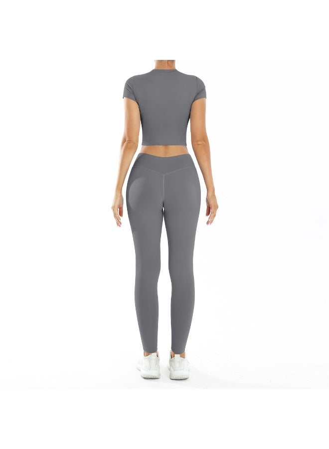 عام 2 قطعة اليوغا مجموعة الصالة الرياضية الملابس الرياضية اليوغا الدعاوى للنساء - Image 3